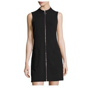 1.State Black Zipper Sheath Dress